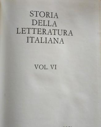 Storia della letteratura italiana