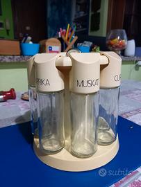 Portaspezie Condimento 7 Vasetti Girevole