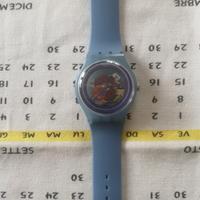Swatch Laquared Blu Grey SUON 102