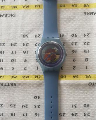 Swatch Laquared Blu Grey SUON 102