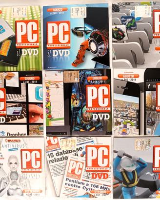 PC Professionale 2011 – Lotto 10 riviste + 9 DVD
