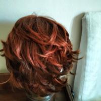 Parrucca rosso mogano