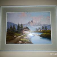 Quadro con paesaggio montano
