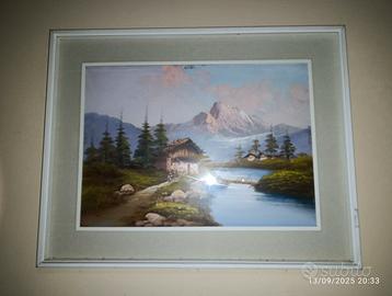 Quadro con paesaggio montano