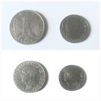 Monete Regno d'Italia da 1 lira e da 20 cent
