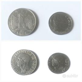 Monete Regno d'Italia da 1 lira e da 20 cent