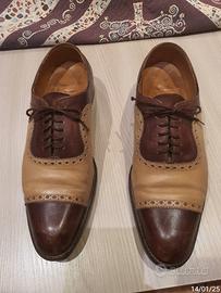 Scarpe bicolori su misura, fatte a mano tg. 45