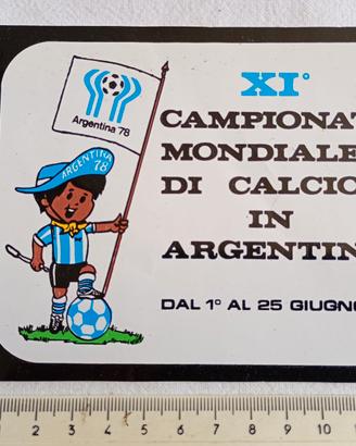 ADESIVO STICKER ARGENTINA 78 MONDIALI DI CALCIO