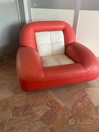 Poltrona vintage in pelle