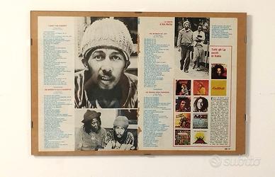 Cornice a giorno vetro 45x30 + Bob Marley 1980