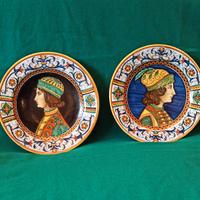 Coppia Piatti Deruta