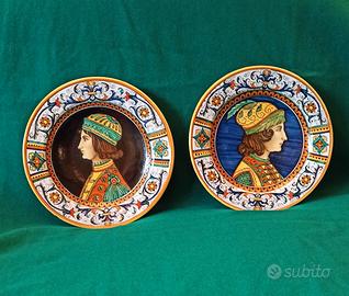 Coppia Piatti Deruta
