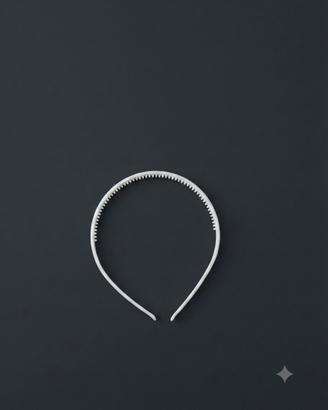 Cerchietto per capelli con dentini color bianco 🤍