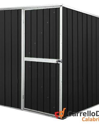 Box da giardino lamiera 175x185cm nero