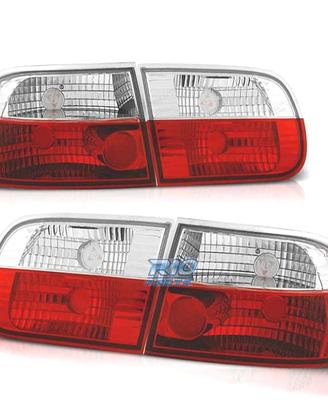 FANALI HONDA CIVIC 91-95 3D ROSSO BIANCO LEX