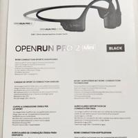 Cuffie Shokz OpenRun Pro 2 Mini (conduzione ossea)