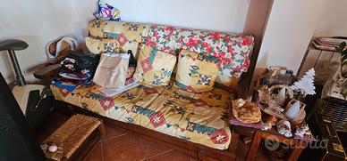 divano letto 3 posti rustico