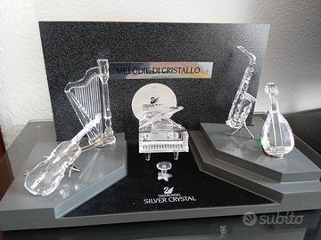 Swarovski set strumenti musicali con base