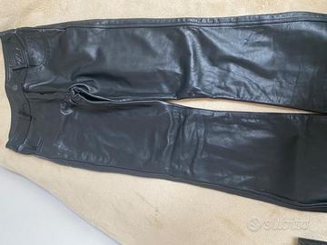 Pantaloni in vera pelle moto
