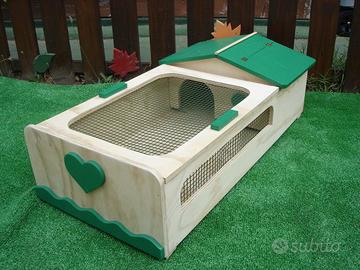 Terrario per tartarughe cm 81x40x20 deco a scelta