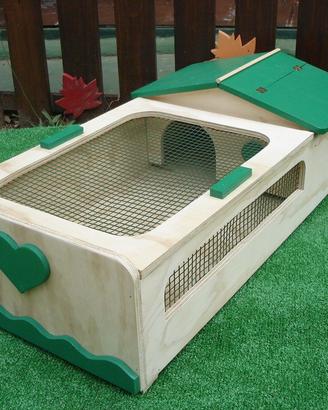 Terrario per tartarughe cm 81x40x20 deco a scelta