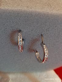 Swarovski mini hoops nuovi con scatola 