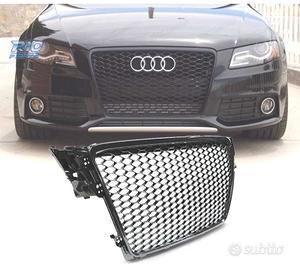 GRIGLIA AUDI A4 B8 07-11 LOOK RS NERO LUCIDO