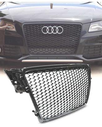 GRIGLIA AUDI A4 B8 07-11 LOOK RS NERO LUCIDO