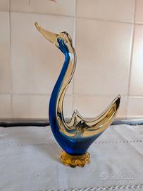 Cigno in Vetro Artistico Sommerso – Stile Murano