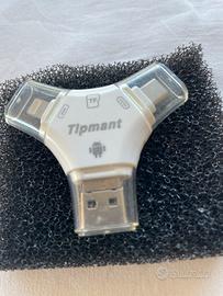 Lettore Tipman microSD 3 in 1 USB-C iPhone Android