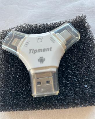 Lettore Tipman microSD 3 in 1 USB-C iPhone Android