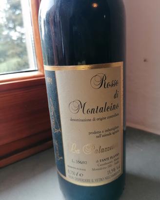 Bottiglia vino Rosso di Montalcino da collezione 