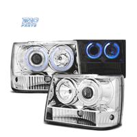 FARI JEEP GRAND CHEROKEE 93-98 OCCHI ANGEL CROMATI