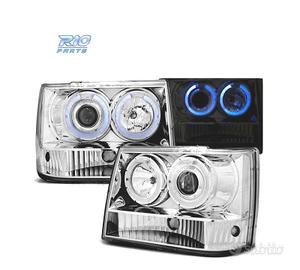 FARI JEEP GRAND CHEROKEE 93-98 OCCHI ANGEL CROMATI