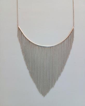 Demi parure collana +orecchini in arg.925 vintage 