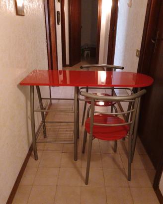Set tavolo e sedie salva spazio cucina/scrivania 