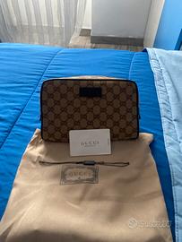maruspio gucci beige in monogram tessuto camoscio