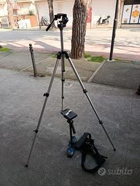 cavalletto Manfrotto e flycam