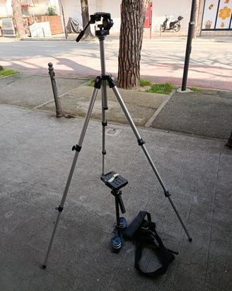 cavalletto Manfrotto e flycam