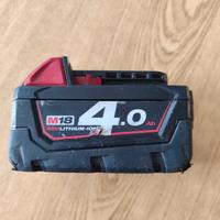 batteria Milwaukee 18v