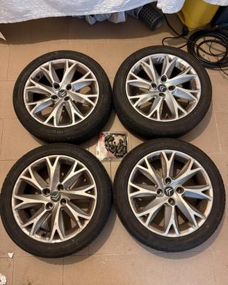 Gomme estive + cerchi in lega 17 citroen/peugeot
