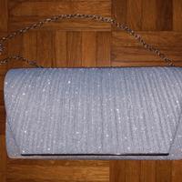 Borsa a tracolla/pochette cerimonia argento