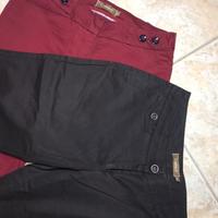 Coppia pantaloni Compibel tg 40 rosso 42 marrone