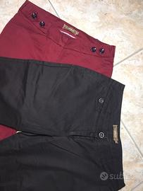 Coppia pantaloni Compibel tg 40 rosso 42 marrone