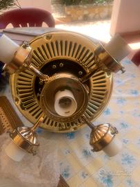 Lampadario con ventilatore 5 pale