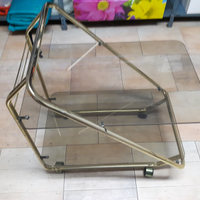 Carrello bar con piani di cristallo