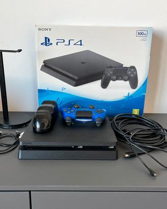 playstation 4 slim 500gb+controller+scatola+giochi