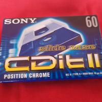 Cassetta audio originale Sony cdit II 60 chrome