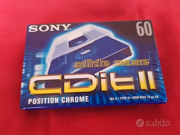 Cassetta audio originale Sony cdit II 60 chrome