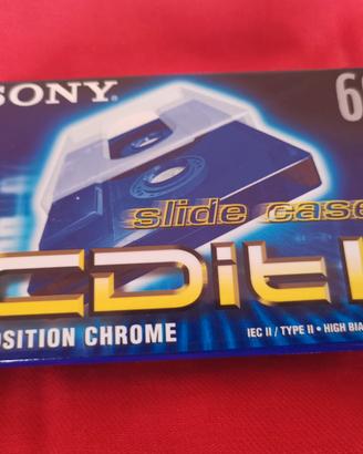 Cassetta audio originale Sony cdit II 60 chrome